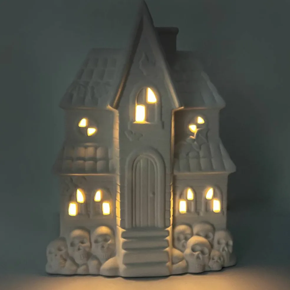 12.5" Haunted House DIY Ceramic LED Décor by Make Market®
