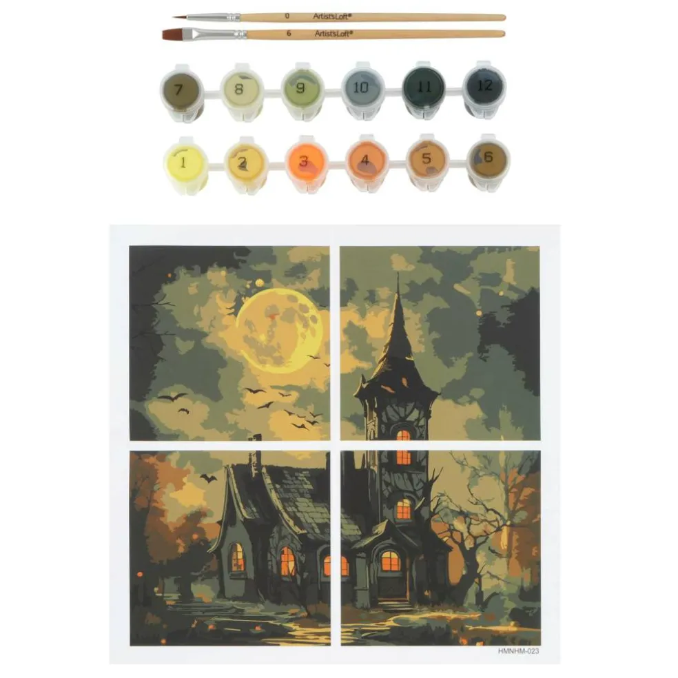 Haunted House Paint-by-Number Gallery Mini Kit by Artist's Loft®