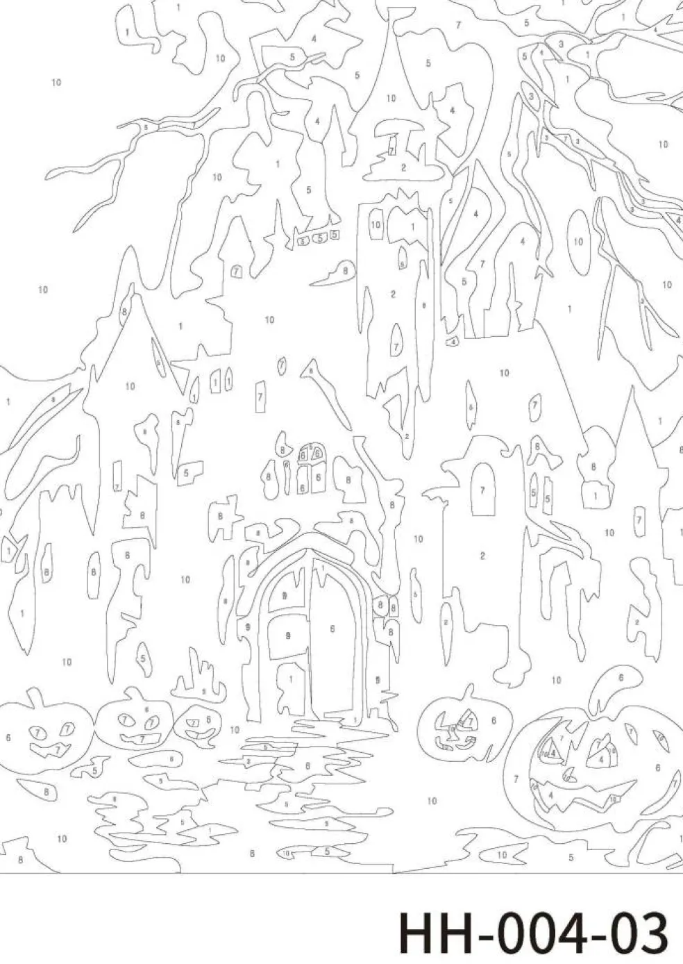 Haunted Houses Paint Marker-by-Number Kit by Artist's Loft®