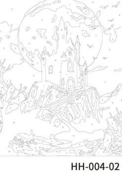 Haunted Houses Paint Marker-by-Number Kit by Artist's Loft®