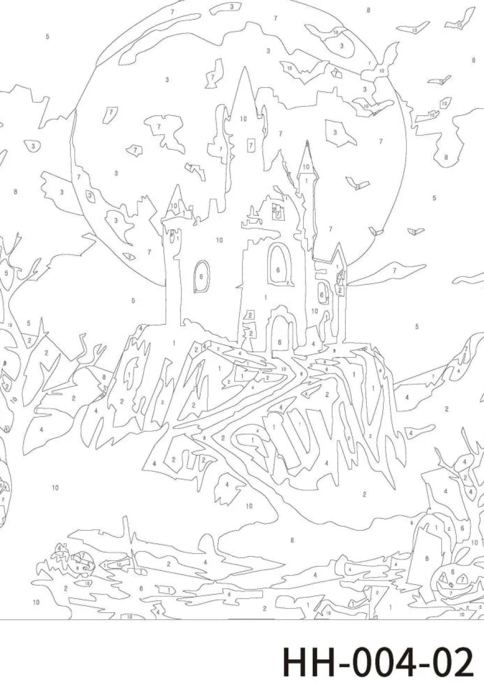 Haunted Houses Paint Marker-by-Number Kit by Artist's Loft®