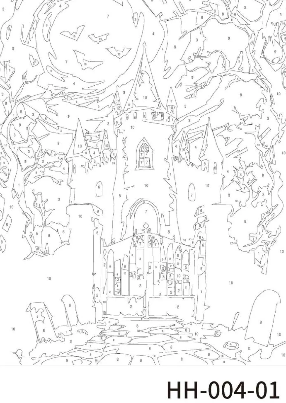 Haunted Houses Paint Marker-by-Number Kit by Artist's Loft®