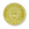 Hayes® Gold Foil Certificate Seals, 3 Packs of 54