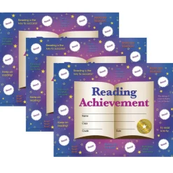 Hayes® Reading Achievement Certificates and Reward Seals, 3 Packs of 30
