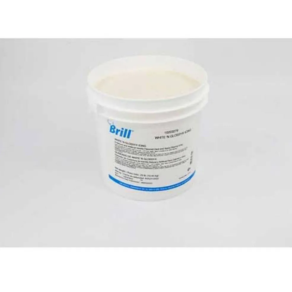 HC Brill White N Glossy Icing 23 Pound Pail