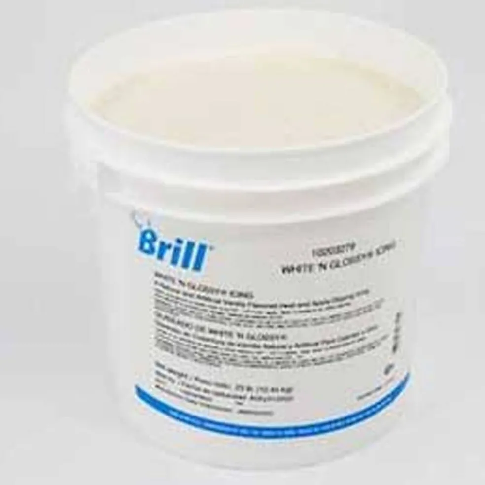 HC Brill White N Glossy Icing 23 Pound Pail