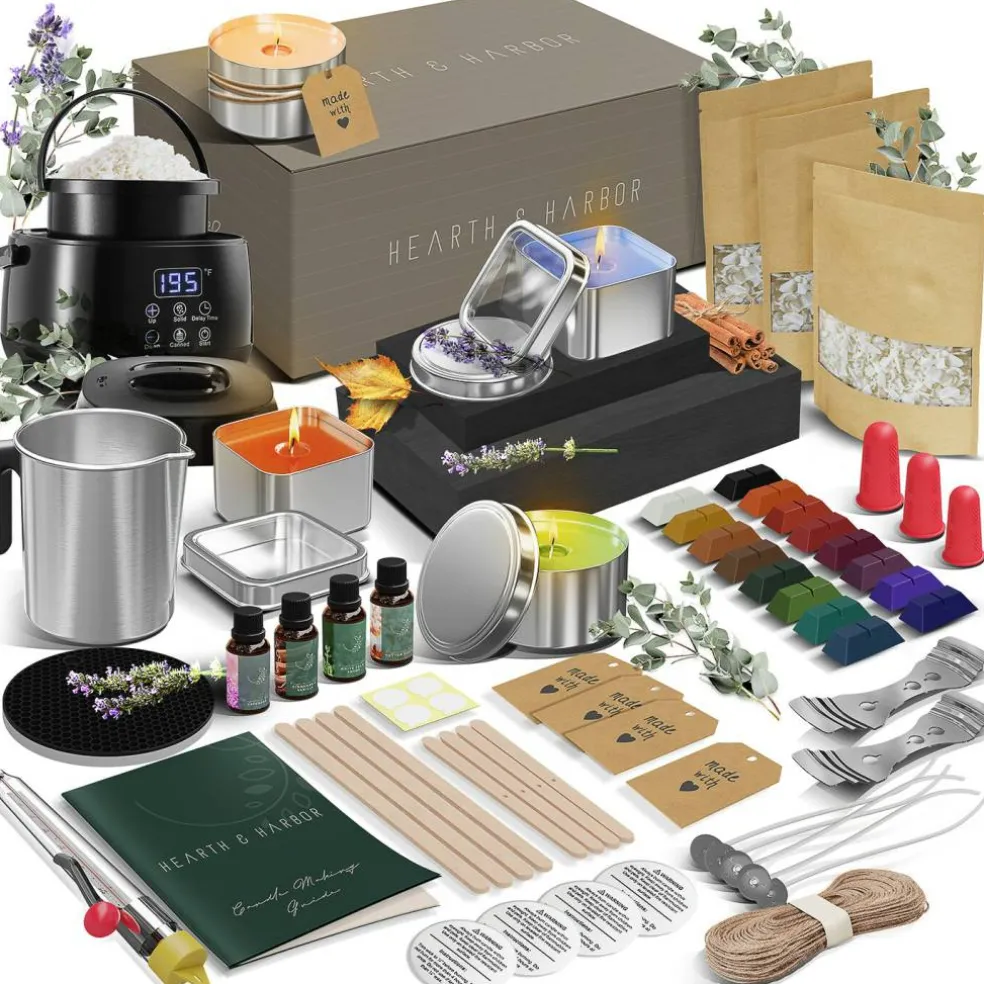 Hearth & Harbor DIY Natural Soy Candle Making Kit