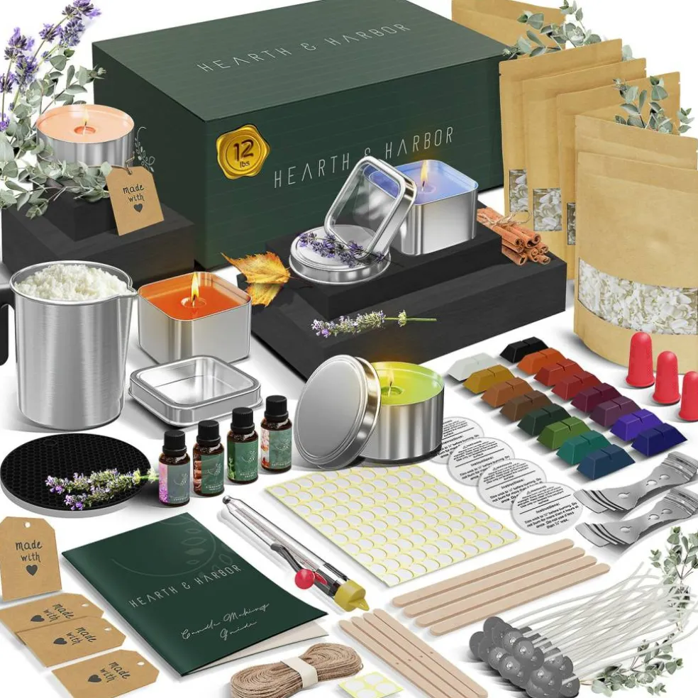 Hearth & Harbor DIY Natural Soy Candle Making Kit