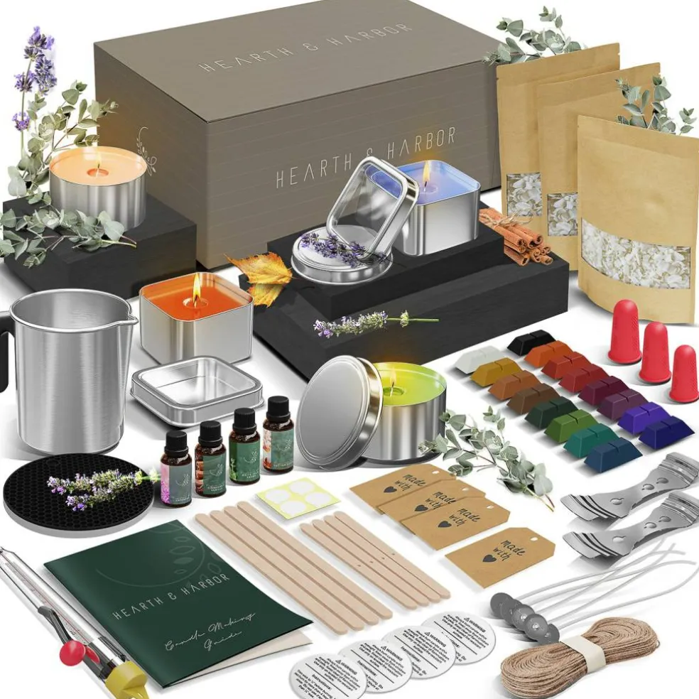 Hearth & Harbor DIY Natural Soy Candle Making Kit