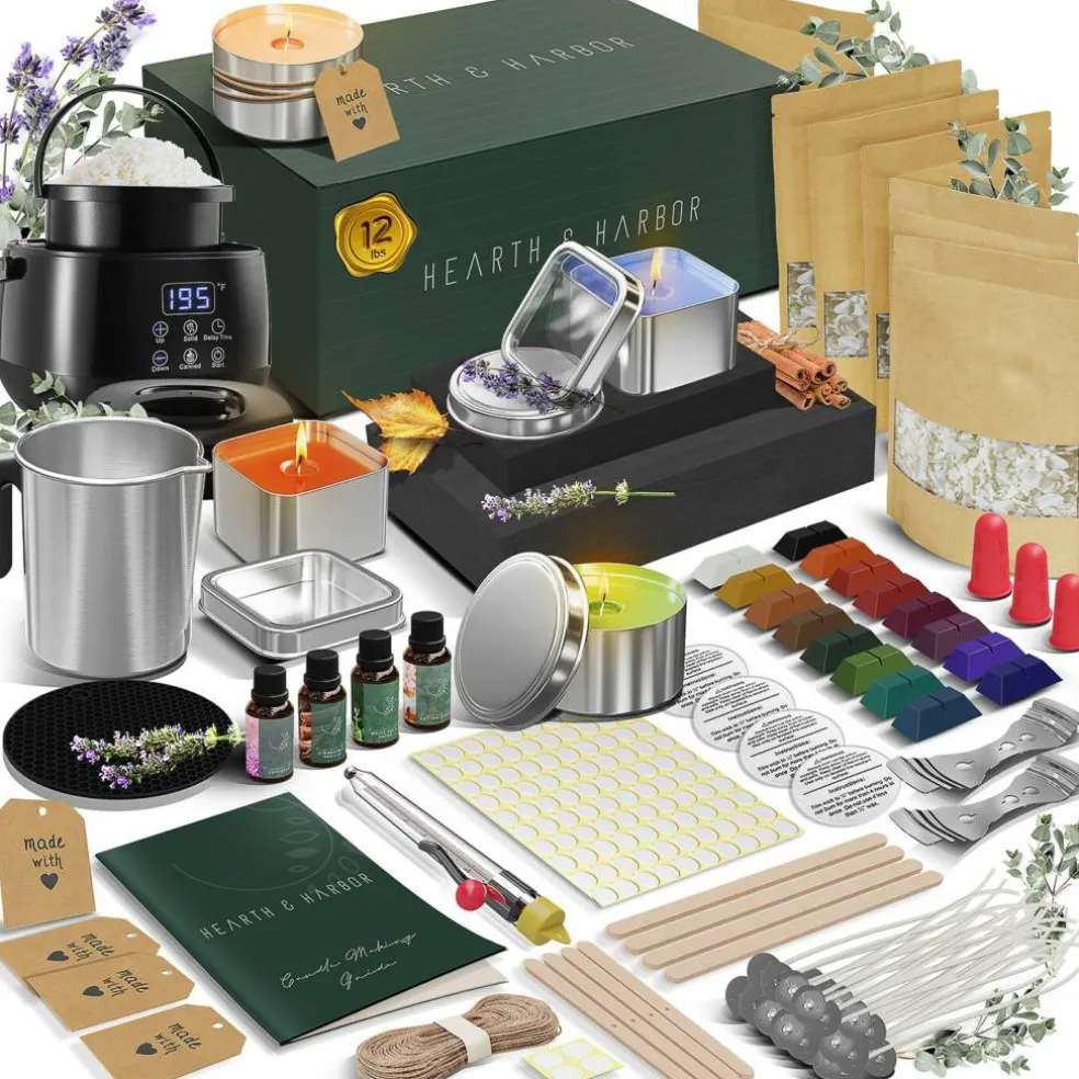 Hearth & Harbor DIY Natural Soy Candle Making Kit