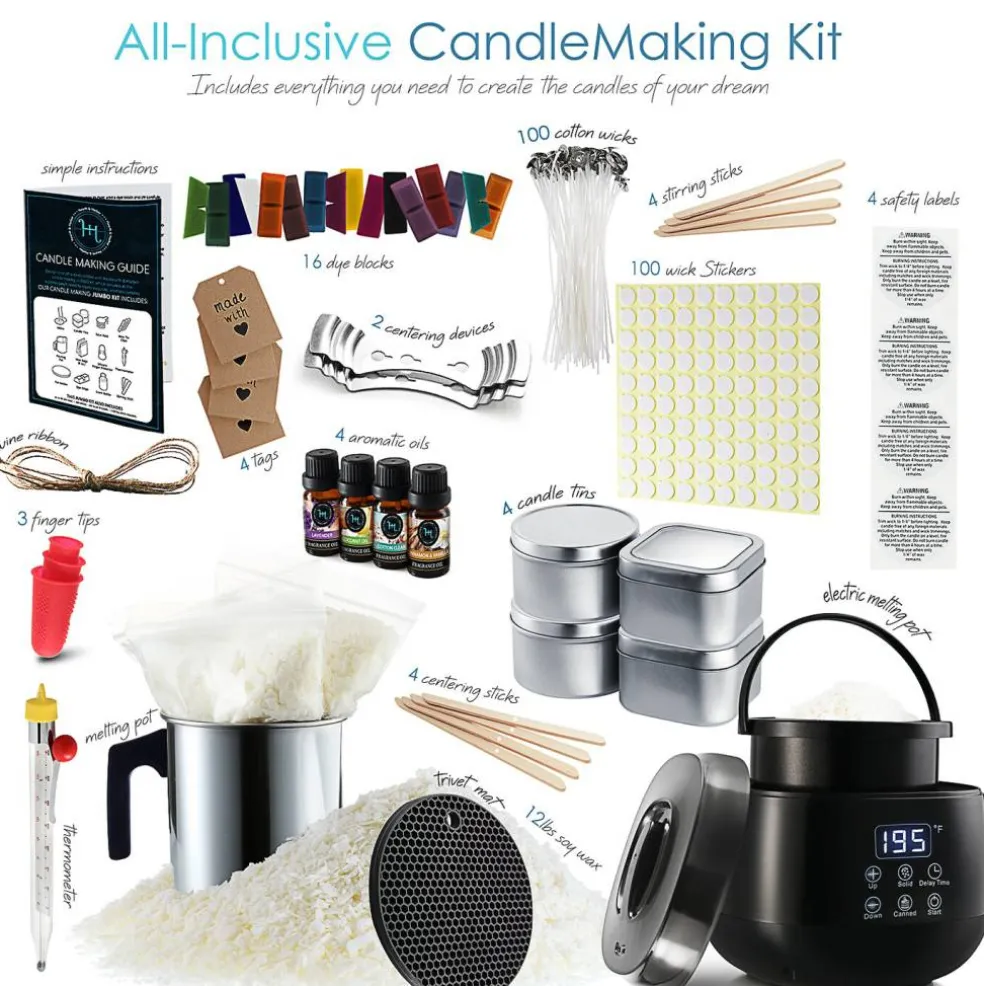 Hearth & Harbor DIY Natural Soy Candle Making Kit