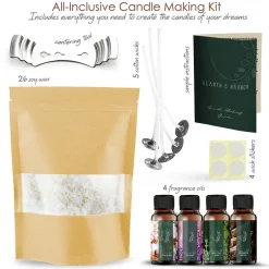 Hearth & Harbor DIY Natural Soy Wax Candle Making Kit