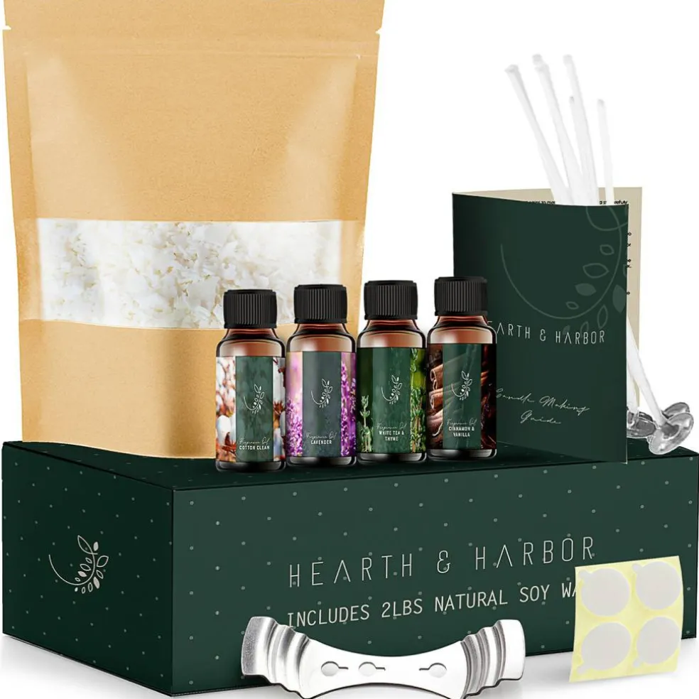 Hearth & Harbor DIY Natural Soy Wax Candle Making Kit