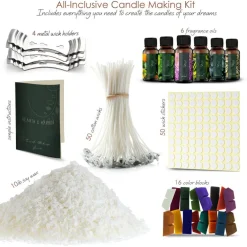 Hearth & Harbor DIY Natural Soy Wax Candle Making Kit