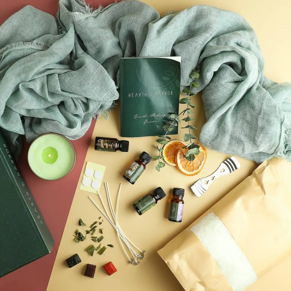 Hearth & Harbor DIY Natural Soy Wax Candle Making Kit