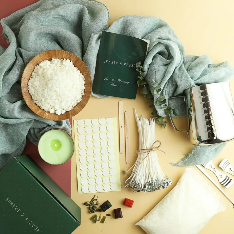 Hearth & Harbor DIY Natural Soy Wax Candle Making Kit