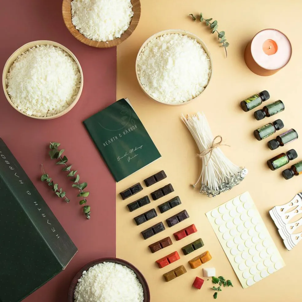 Hearth & Harbor DIY Natural Soy Wax Candle Making Kit