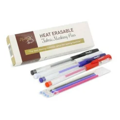 Heat Erasable Fabric Marking Pens - 4 colors/set + refills