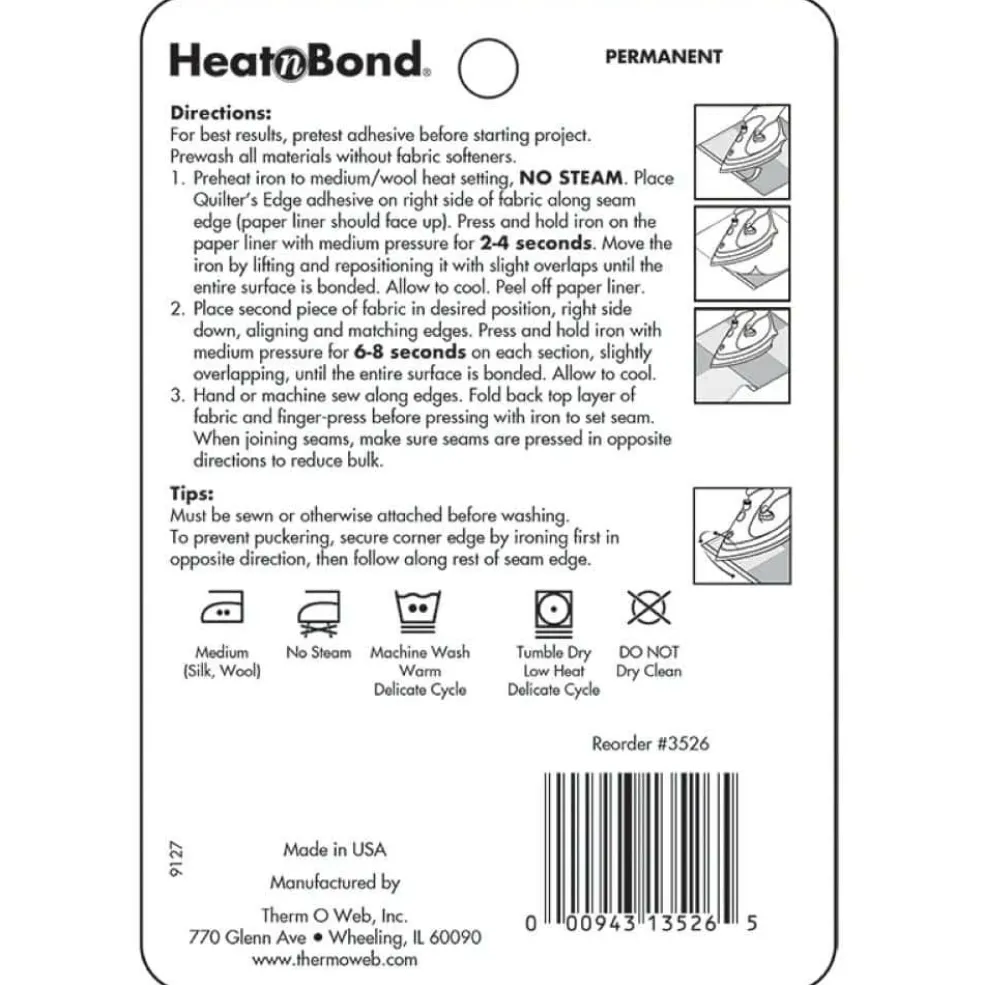HeatnBond® Lite Quilter's Edge Iron-On Adhesive