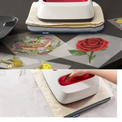 Heat Press Mat for Cricut Easypress 2/Cricut Easypress(12X12 inch, 2 Mats), Easy Press Mat for HTV Craft Vinyl Ironing Insulation Transfer Projects