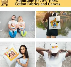 Heat Transfer Inkjet Iron-On White and Light Colored T Shirt Transfers Paper 8.5x11-25 Sheets Red Grid