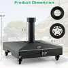 Heavy-Duty Mobile Umbrella Base with Wheels – Fillable Stand for 1.25" to 1.9" Poles