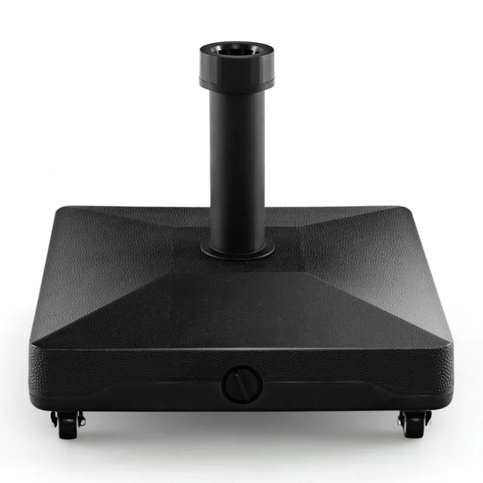 Heavy-Duty Mobile Umbrella Base with Wheels – Fillable Stand for 1.25" to 1.9" Poles
