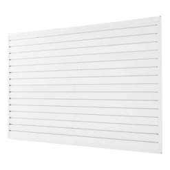 Heavy Duty PVC Slat Wall Panels 8 Pack Garage Wall Organizer System