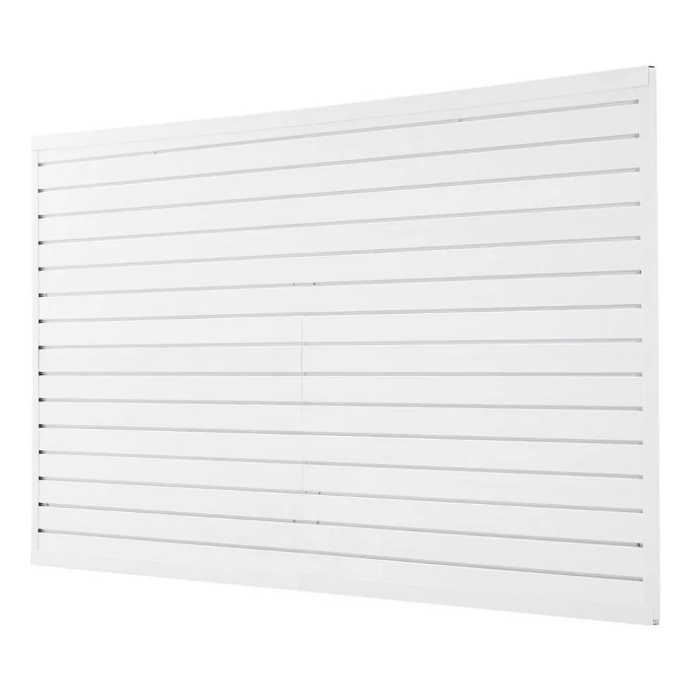 Heavy Duty PVC Slat Wall Panels 8 Pack Garage Wall Organizer System