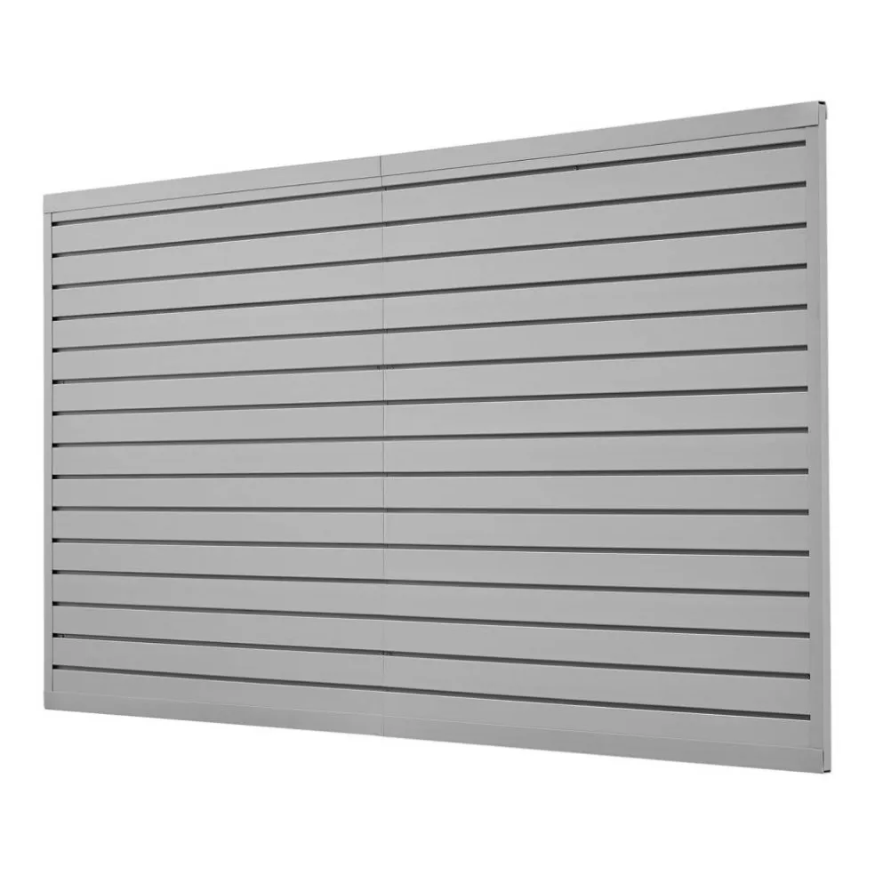 Heavy Duty PVC Slat Wall Panels 8 Pack Garage Wall Organizer System