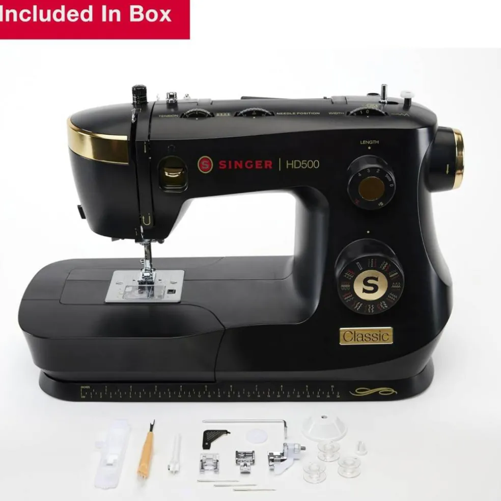 Heavy Duty 500 Sewing Machine – 23 Stitches, Metal Frame, LED Light & Buttonhole