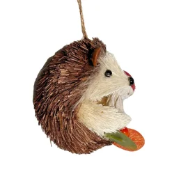 3.5" Hedgehog with Mushroom Decorative Natural Ornament by Ashland®