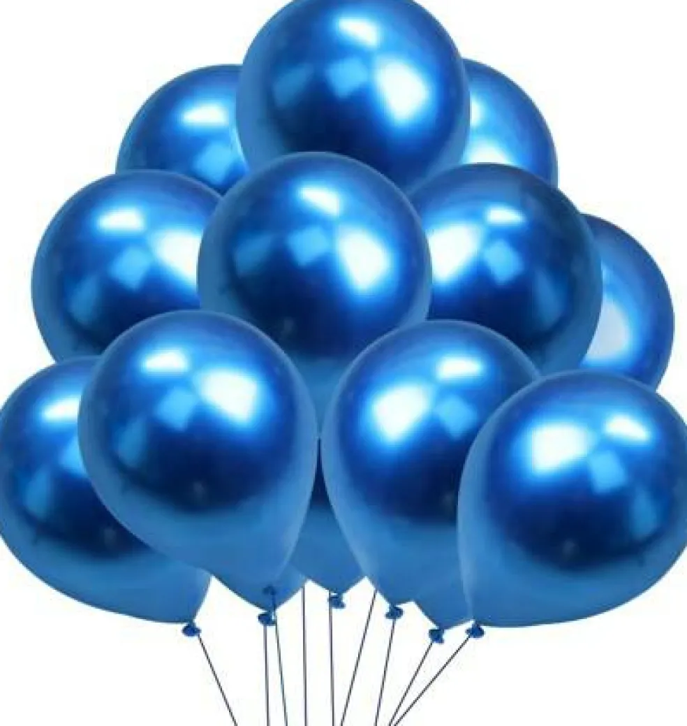 12″ Helium Grade Metallic Balloons – 100/Bag