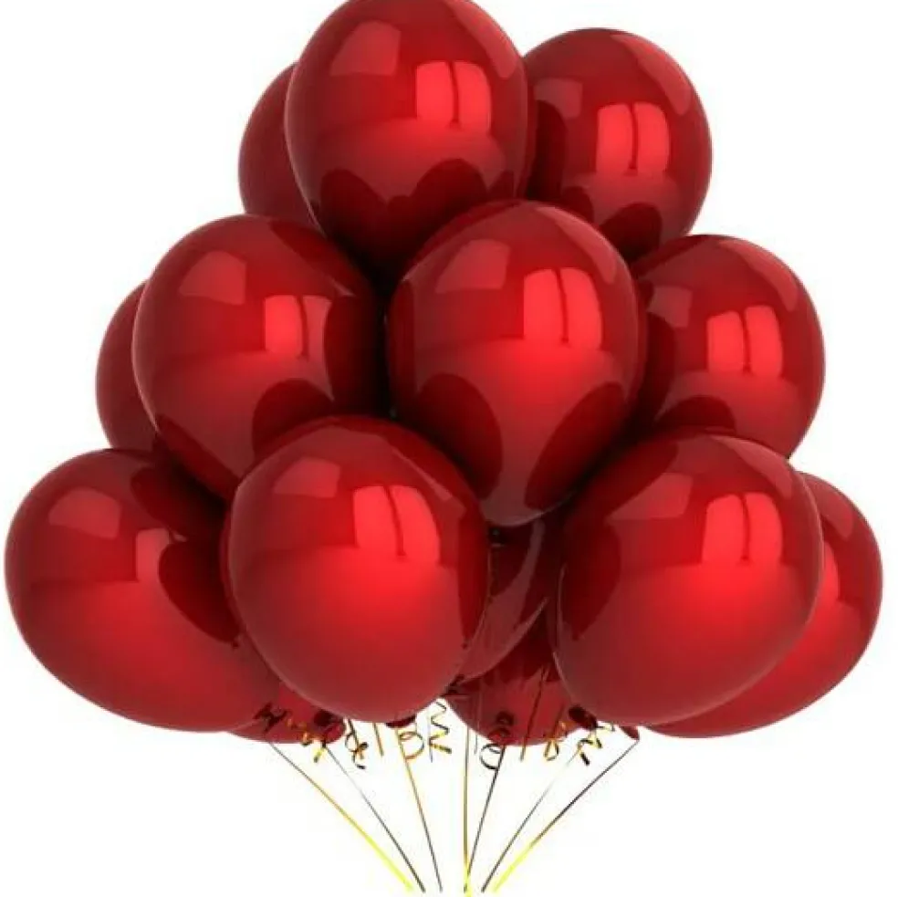 12″ Helium Grade Metallic Balloons – 100/Bag