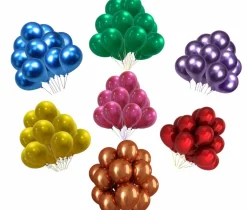 12″ Helium Grade Metallic Balloons – 100/Bag