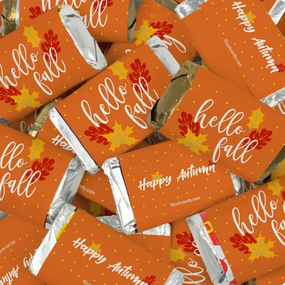 Hello Fall Candy Party Favors Hershey's Miniatures Chocolate by Just Candy - Autumn
