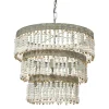 Hello Honey® 20.5" Antique White 3-Tier Wood Bead Chandelier