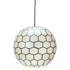 Hello Honey® Capiz Honeycomb Ceiling Light