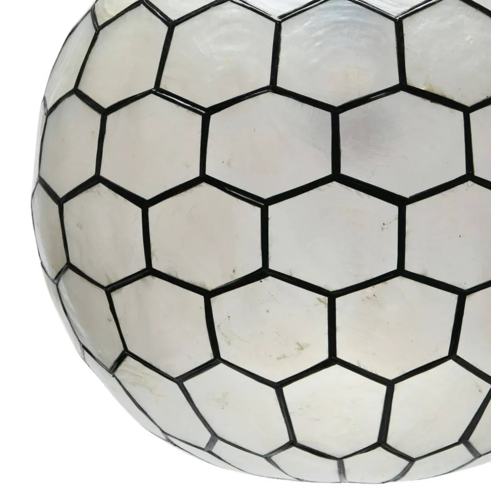 Hello Honey® Capiz Honeycomb Ceiling Light