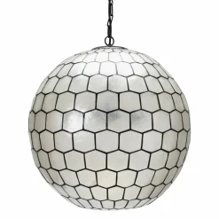 Hello Honey® Capiz Honeycomb Ceiling Light