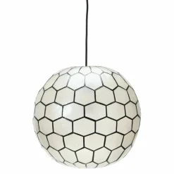Hello Honey® Capiz Honeycomb Ceiling Light