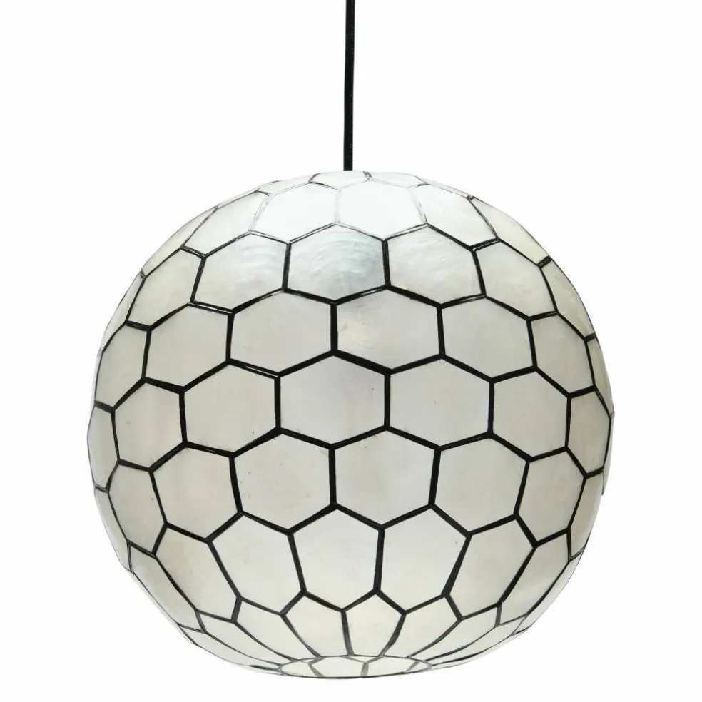 Hello Honey® Capiz Honeycomb Ceiling Light