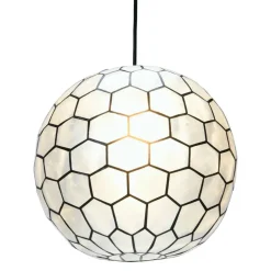 Hello Honey® Capiz Honeycomb Ceiling Light