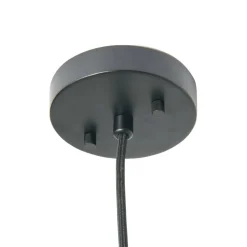 Hello Honey® 19.5" Charcoal Gray Woven Pendant Lamp