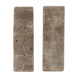 Hello Honey Decorative Travertine Wave Bookends