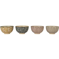 Hello Honey® 4.5" Floral Mosaic Stoneware Bowl Set
