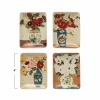 Hello Honey® 4" Flowers in Vase Print Stoneware Dish Set