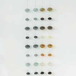 Hello Honey® 4ft. Blue Azure Bubbles Hand-Blown Glass Garland