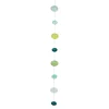 Hello Honey® 4ft. Blues & Greens Hand Blown Bubble Glass Garland