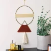 Hello Honey® Geometric Metal & Cotton Wall Hanging with Tassel